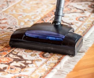 vacuum your rug before storing