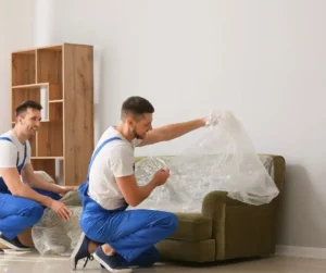 wrap your furniture in plastic