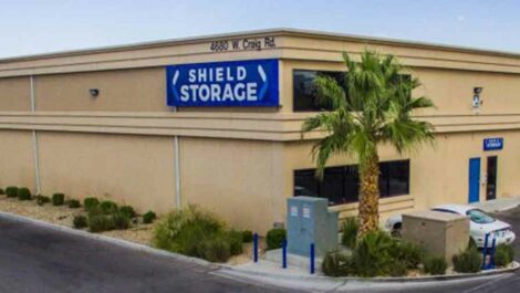 Exterior of Shield Storage North Las Vegas, Nevada facility.