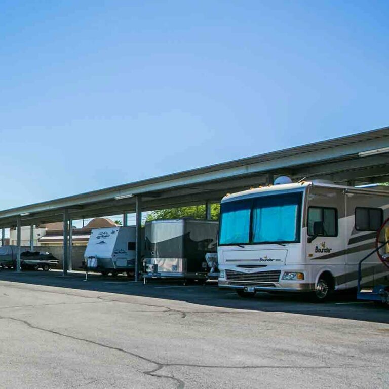 Covered and Uncovered Boat Self Storage Shield Storage